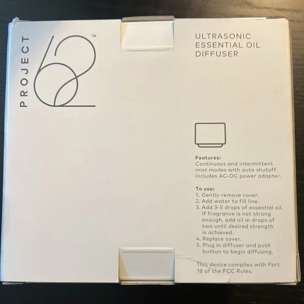 Target Project 62 Ultrasonic Essential Oil Diffuser and Lavender Essential Oil